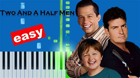 Two And A Half Men Theme Song Slow Easy Big Piano Beginner Tutorial Youtube