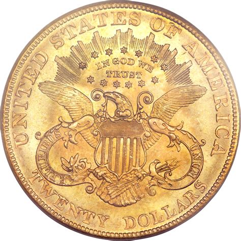 20 Dollars Liberty Head Double Eagle Avec Devise États Unis