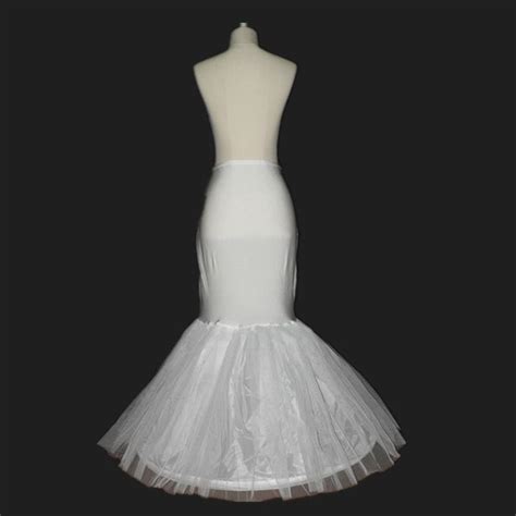 In Stock Petticoats Mermaid Crinoline White 2019 Bridal Underskirt Slip