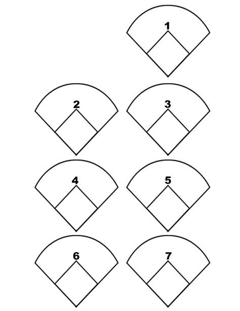Printable Softball Field Position Template Customize And Print