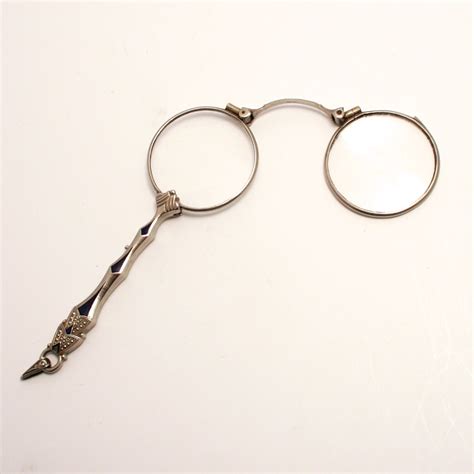 Antique Enamel Lorgnette French Eye Wear Glasses 1900 Stock Ref S817 From Partnerantiques On