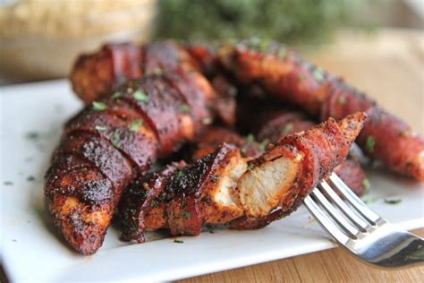 Bacon Wrapped Chicken Tenders Recipe Divas Can Cook