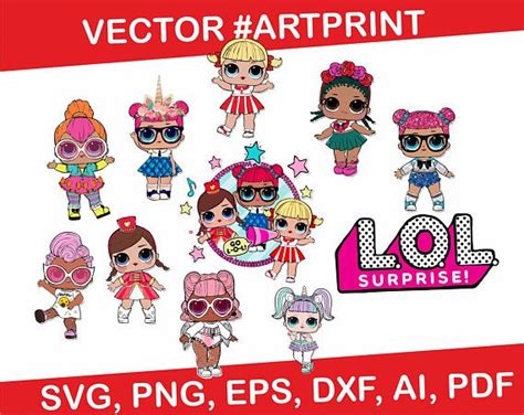 Lol Doll Svg Lol Vector Lol Printable Lol Download Lol Surprise