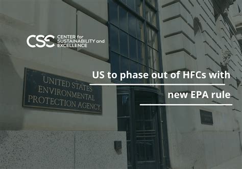 Us To Phase Out Of Hfcs With New Epa Rule Center For Sustainbability