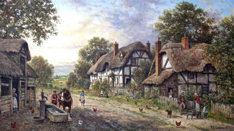 Thatched Cottage Village Cool Images Widescreen Wallpapers Artwork