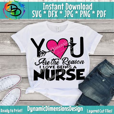 Love Being A Nurse Svg Nurse Svg Doctor Svg Funny Quote Cutting F