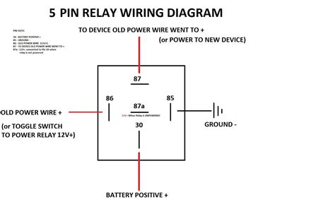 5 Pole Relay Wiring Diagram 12v