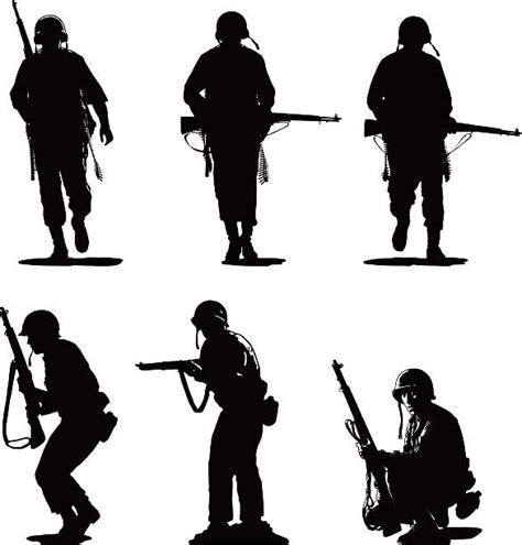 soldier silhouette illustrations royalty free vector graphics and clip art istock