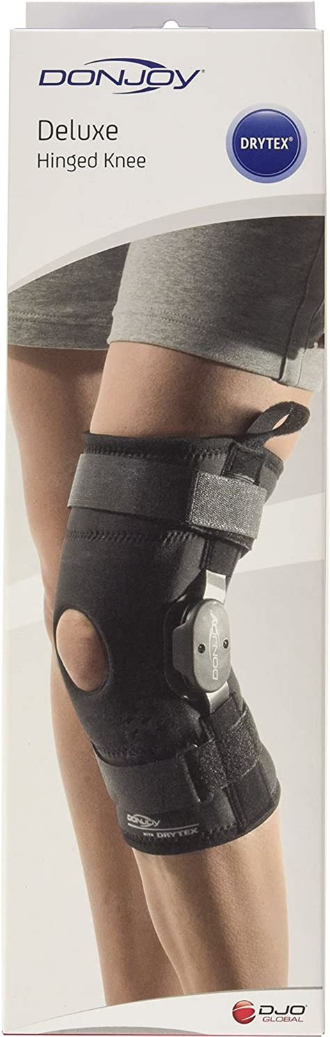 Donjoy Deluxe Hinged Knee Brace Drytex Sleeve Open Popliteal X Large By Donjoy Uk
