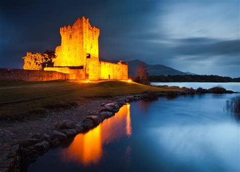 Ross Castle At Night