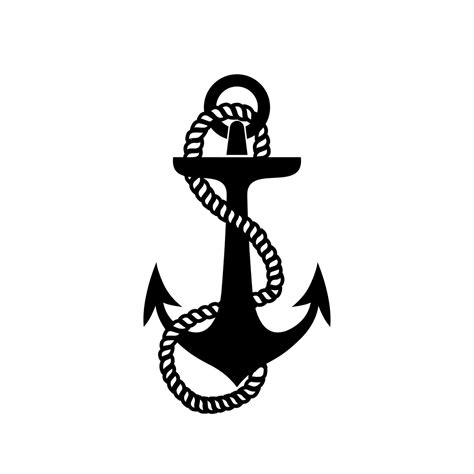 Anchor With Chain Ropeanchor Object Vector Illustration 26633743