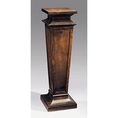 Wood pedestals can be made in a home workshop. Wood Pedestal 716 from Decorative Crafts
