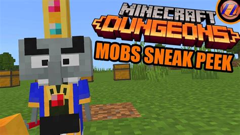 New Minecraft Dungeons Mobs Sneak Peek Youtube