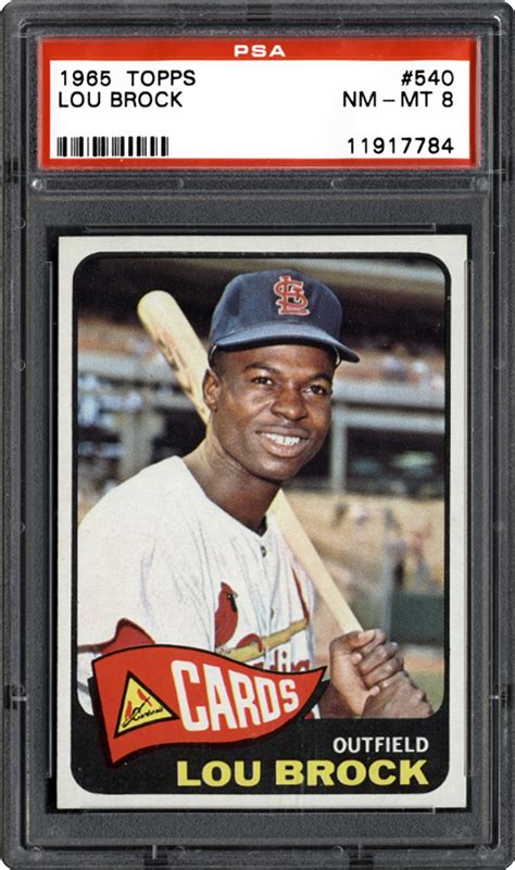 A green card is the best and the fastest ticket to american life. 1965 Topps Lou Brock | PSA CardFacts™