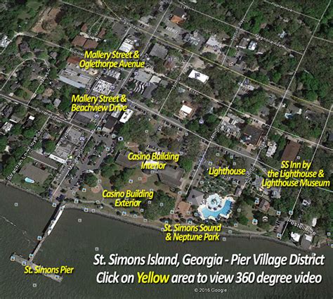 St Simons Island Pier Village District 360 Degree Virtual Tour Video