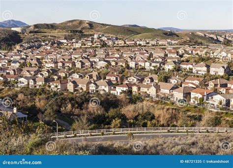 California Suburban Morning Stock Image Image Of Community Rows