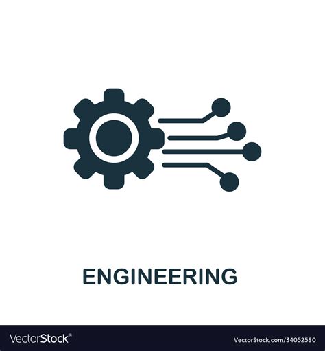 Engineering Icon Creative Simple Design From Vector Image