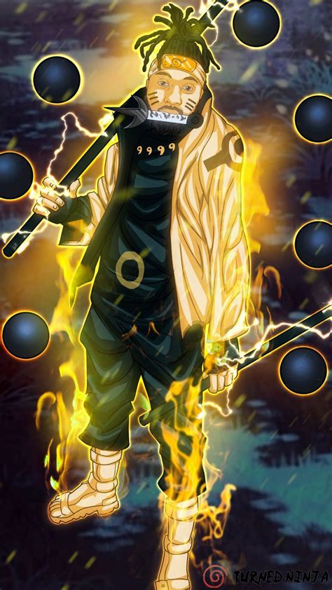 Custom Portrait The Strongest Naruto With Six Paths Sage Mode Anime