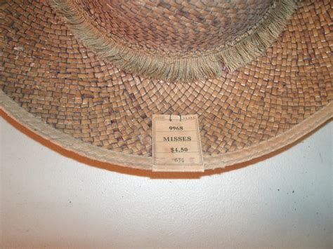Vintage Straw Hat 1980s Upturned Brim Tan Straw Summer Hat Size 6 And 7
