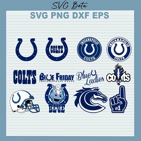 Indianapolis Colts Football Svg Indianapolis Colts Logo Svg