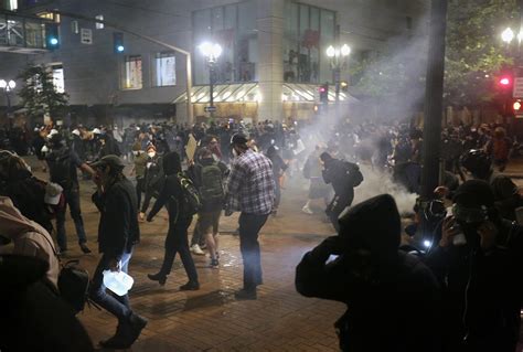 Portland Oregon City Of Protest Reels From Nightly Chaos Ap News