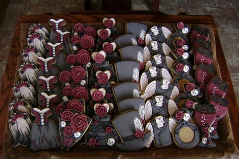 Victorian Gothic Rose Wedding Cookie Set Cookie By Cakesdecor
