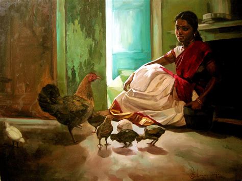 My Sweet World Paintings Of Dravidian Woman