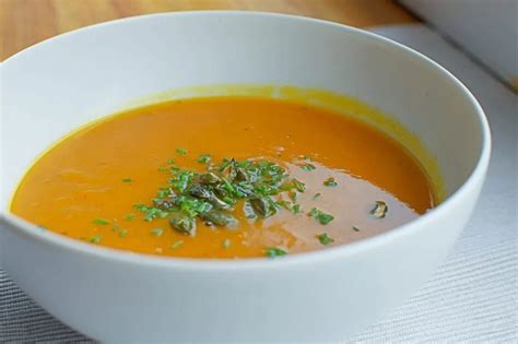 Vegan Pureed Carrot Soup With Sage Veggie Visa