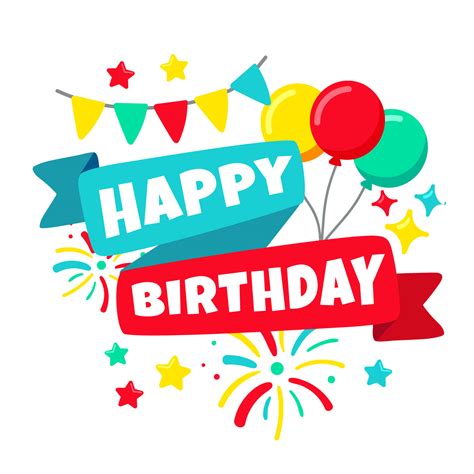 Happy Birthday Greeting Card 545653 Download Free Vectors Clipart