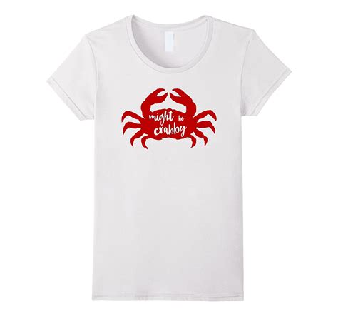 funny crab quote might be crabby red summer beach t shirt