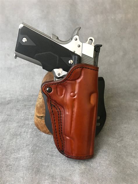 1911 Commander Leather Paddle Holster Etw Holsters