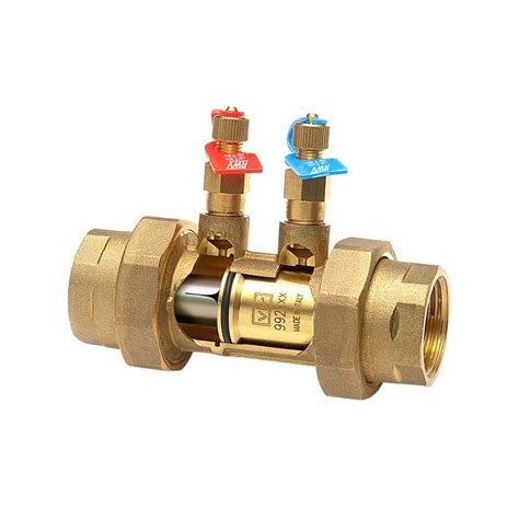 9907t Series Straight Dzr Brass Automatic Balancing Valve Red White