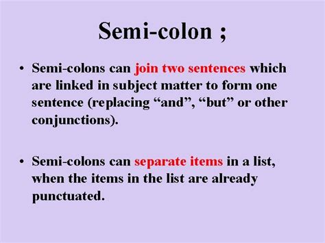 What Is The Point Punctuation Colon Semicolon Ellipsis