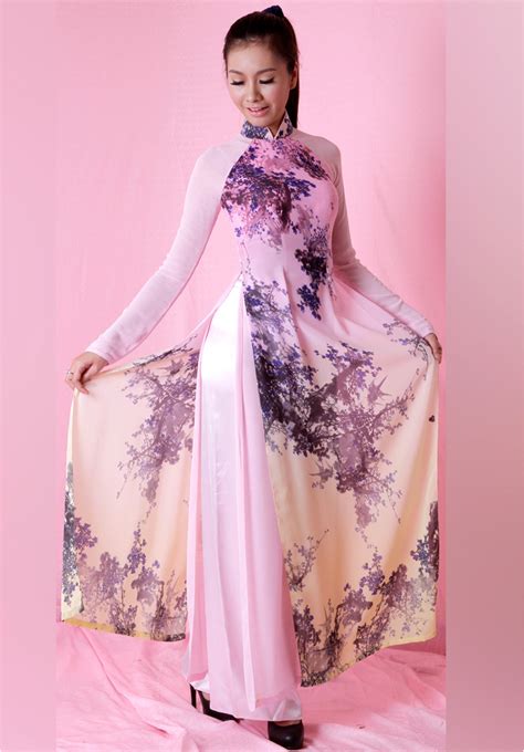 Ao Dai Vinh Custom Made Vietnamese Traditional Ao Dai