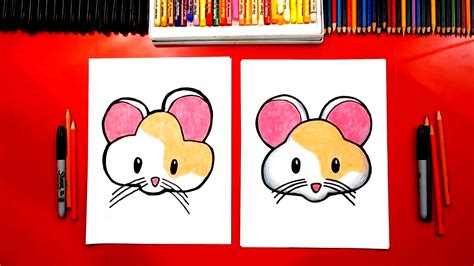 How To Draw The Cute Hamster Emoji Art For Kids Hub