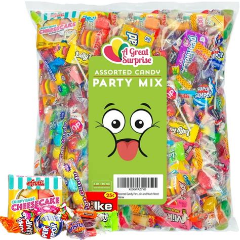 Party Bulk Candy Assorted Mix 5 Pounds Individually Wrapped