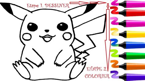 Coloriage De Pokemon Pikachu Des Milliers De Coloriage Imprimable