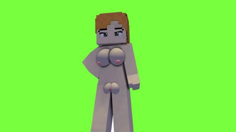 Rule 34 3d Alex Minecraft Big Breasts Female Green Eyes Minecraft Nude Orange Hair Pussy