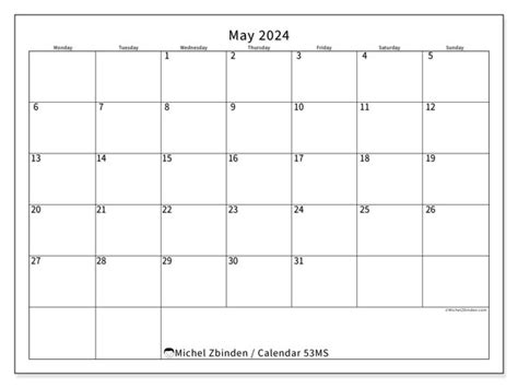 Calendar May 2024 53ms Michel Zbinden Za