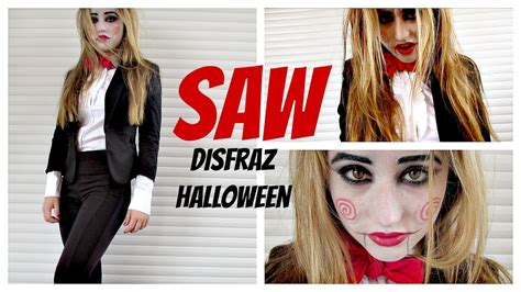 A su lado, hay otra persona encadenada, el dr. SAW - Maquillaje Y Disfraz Casero Billy Halloween Sencillo ...