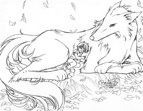 Coloring Pages Of Wolves With Wings At Free