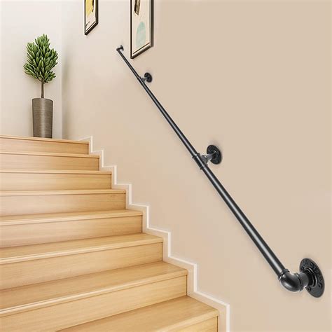 Buy Vevor Pipe Stair Handrail 9ft Staircase Handrail 440lbs Load
