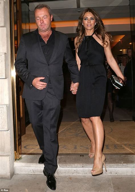 Elizabeth Hurley Enjoys A Night Out With New Boyfriend David Yarrow