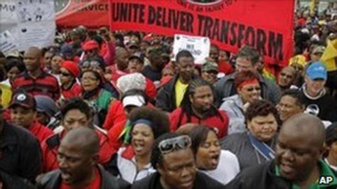 South Africas Public Sector Strike Set To Continue Bbc News