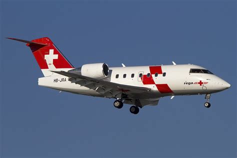 Rega Swiss Air Ambulance Hb Jra Canadair Cl 600 2b16 Challenger