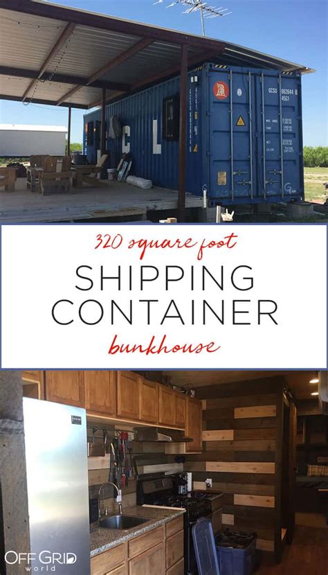 A Cozy Shipping Container Bunkhouse In Texas Off Grid World