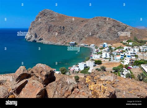 Lentas Fishing Village At Crete Island In Greece Stock Photo Alamy