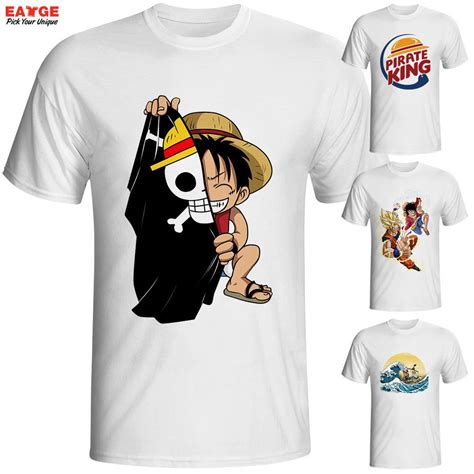 Brand T Shirt Men T Shirt Funny Luffy T Shirts Clothing Mens Anime One