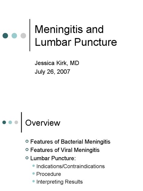 Meningitis And Lumbar Puncture Meningitis Cerebrospinal Fluid