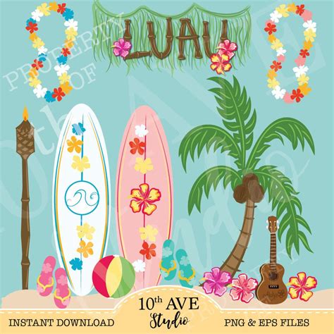 Printing And Printmaking Luau Party Clipart Aloha Party Clipart Hawaiian